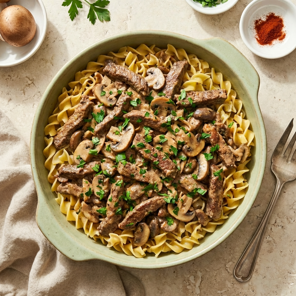 Beef Stroganoff