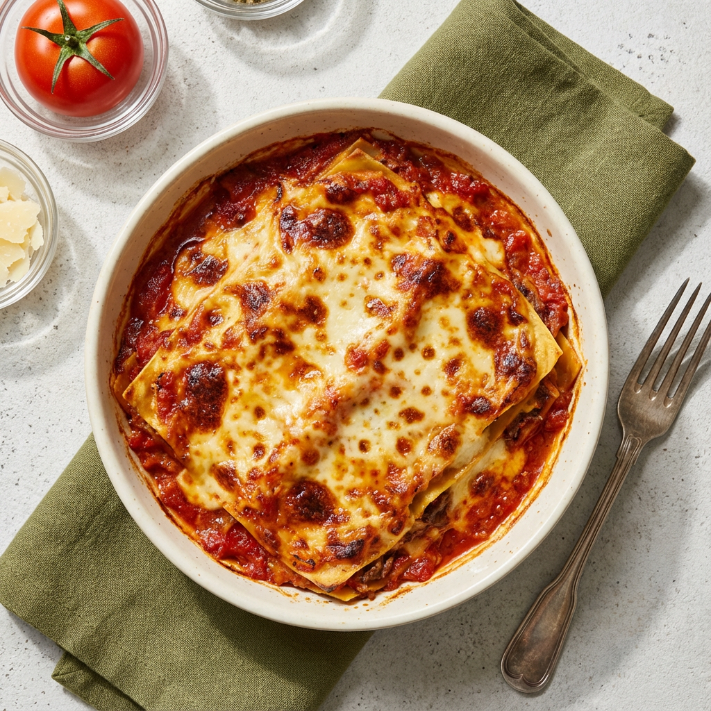 Beef lasagne bake ready-to-eat meal by Cookly