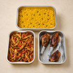 Community Combo – Lamb Shanks, Turmeric Rice & Chicken Fajita