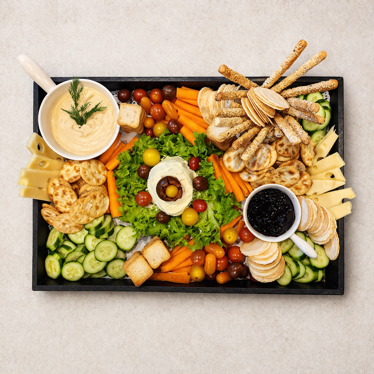 Cheese platter for drop-off catering by Cookly