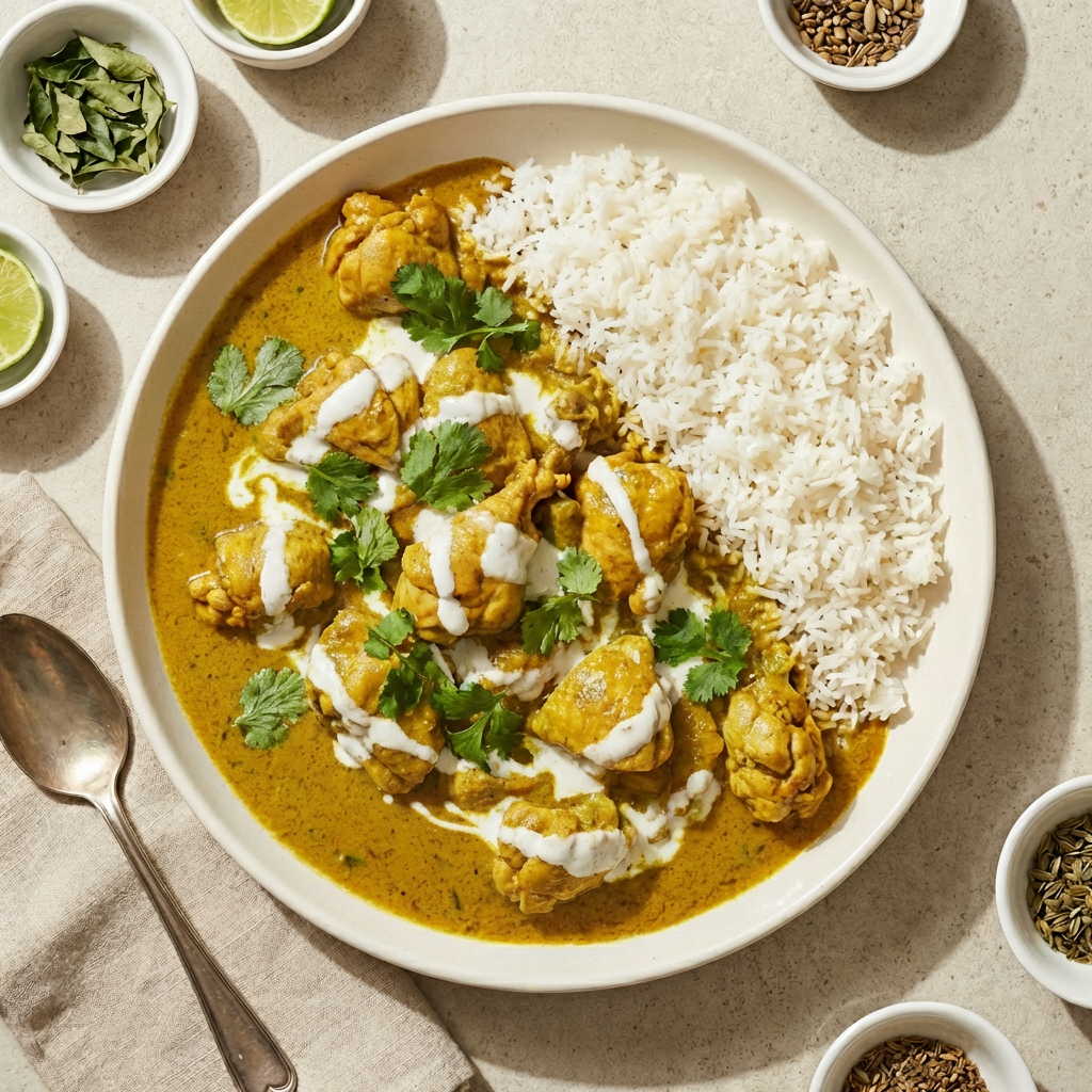 Chicken Curry with White Rice