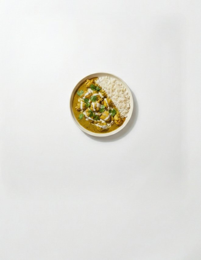 Chicken Curry with white Rice by Cookly