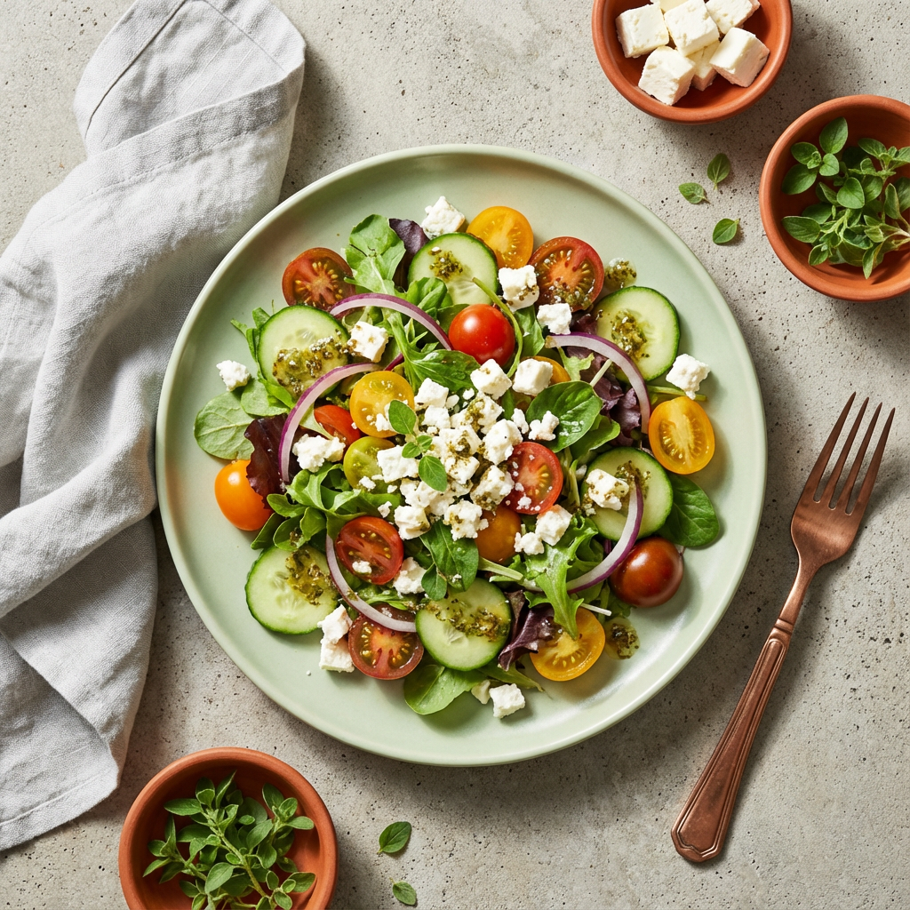 Garden Salad with Feta