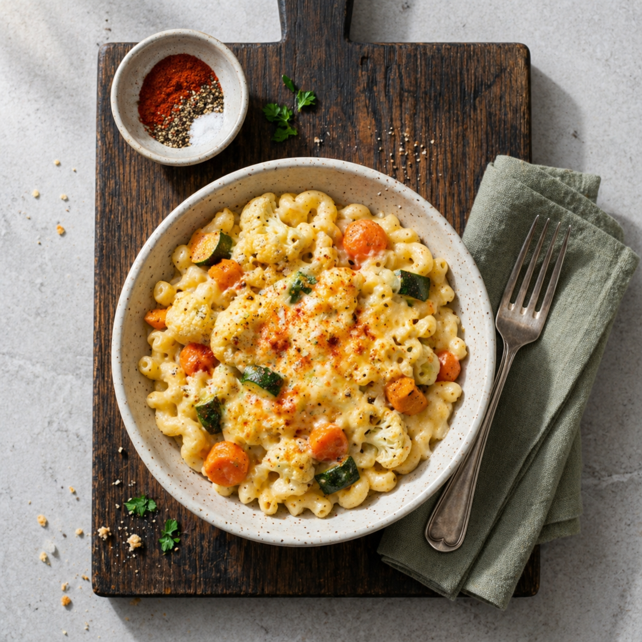 Mac and cheese with hidden veggies ready-to-eat meal by Cookly